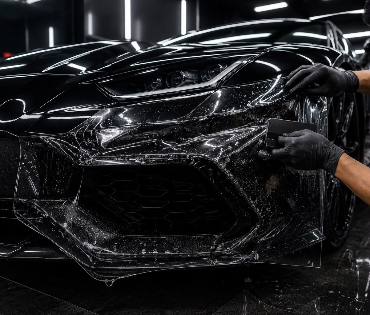 Precision Squeegee Work — LegendPro Paint Protection Film